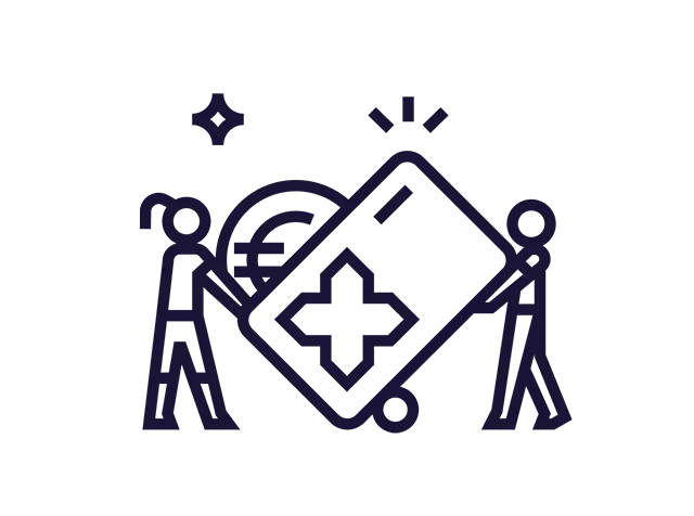 Illustration Inflation und Pluxee Karte